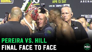 Alex Pereira vs. Jamahal Hill Intense Final Face To Face