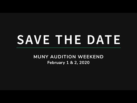 Auditions 2020 | The Muny