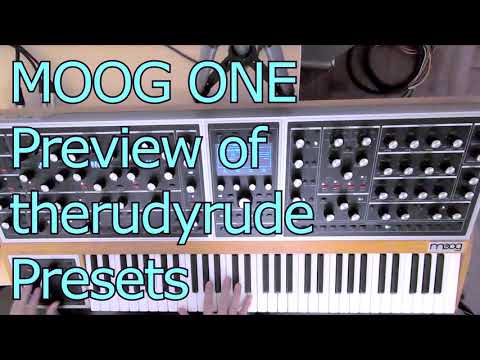 Moog One My 5th batch of presets  preview
