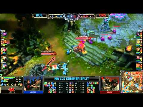 LCS 2013 NA Summer W2D1- VUL vs CRS Recap