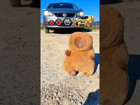 Golden BUGATTI in the end 😈 #capybara #automobile