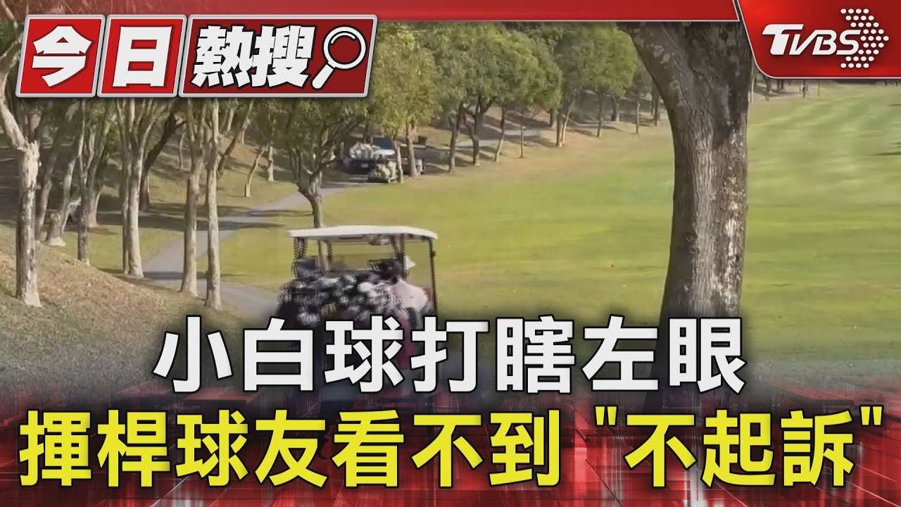 小白球打瞎左眼 揮桿球友看不到「不起訴」