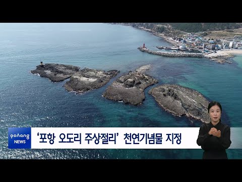 ‘포항 오도리 주상절리’ 천연기념물 지정