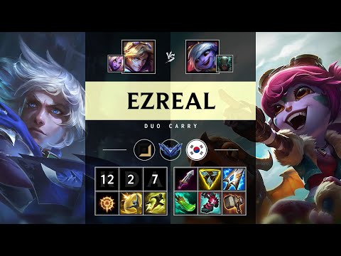 Ezreal ADC vs Tristana - KR Diamond Patch 25.20