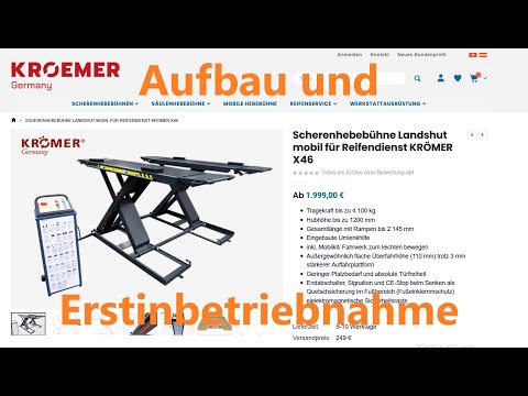 Krömer Landshut X46 4.1 t scissor lift - assembly and initial commissioning