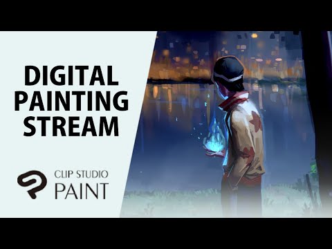 How to paint Night Scene Digitally || ডিজিটাল আর্ট প্রসেস