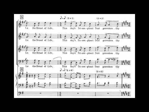 Gerald Finzi - Lo, the full, final sacrifice (score video)