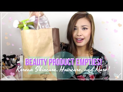 Beauty Product Empties! Korean Skincare, Haircare and Random Empties! Video