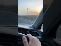 POV Sunset Drive Cruising In The Volkswagen Tiguan On Some Beautiful Roads And A Sunset Shorts