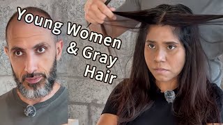 ✨ Young Women & Gray Hair