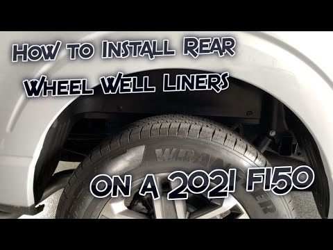 How to Install Rear Wheel Well Liners on a F150 (2021 2022 2023 2024)