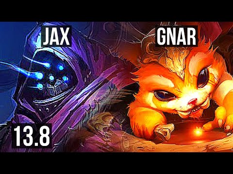 JAX vs GNAR (TOP) | 9/1/8, Rank 9 Jax, Legendary | KR Challenger | 13.8