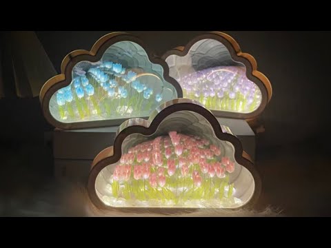 diy tulip cloud light tutorial