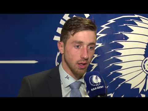 Reactie Brecht Dejaegere na KAA Gent - RSC Anderlecht (JPL Sp 20)