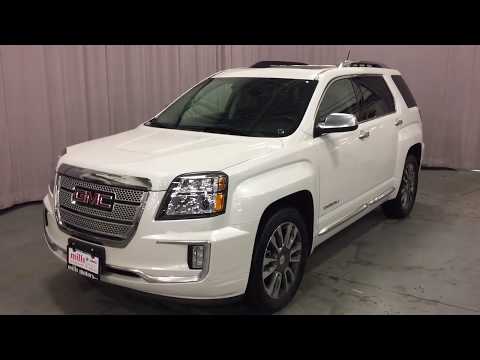 2017 GMC Terrain AWD Denali  Leather Seats Sunroof Power Hatch White Oshawa ON Stock #171907