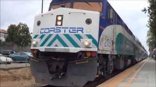 preview picture of video 'Railfanning Encinitas - 5/5/13'