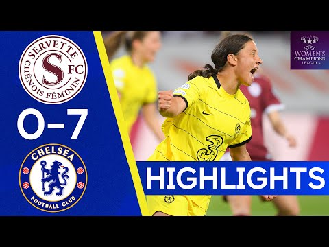 Servette 0-7 Chelsea | Kerr & Kirby Shine As The Blues Score Seven | Champions League Highlights