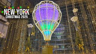 NYC Christmas Walk 2025 ✨ Hudson Yards Christmas Lights & Vessel 2025 4K NYC Christmas Decorations ✨
