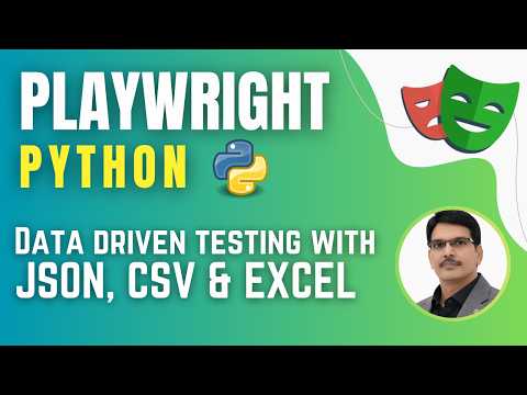 Playwright With Python Pytest Data Driven Testing Using Json Csv Excel Files Session 15