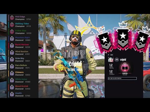 FIRST EVER CRIMSON HEIST #1 CHAMPION - NO RECOIL PS5/XBOX & BEST SENSITIVITY - Rainbow Six Siege