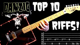 TOP 10 Danzig Riffs &amp; Guitar Tab / Guitar Lesson / Guitar Chords