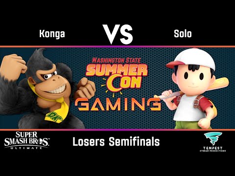 Konga (Donkey Kong) vs Solo (Ness) - Losers Semifinals - WA SummerCon 2023