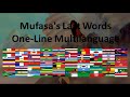 The Lion King Mufasa S Last Words Multilanguage 62 Languages