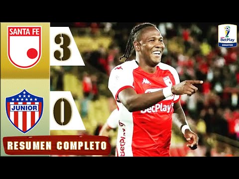 Santa Fe vs Junior 3-0 Resumen Y Goles COMPLETO 🔥 Superliga Colombiana 2026 HD