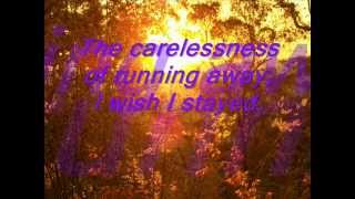 Ellie Goulding ~ Wish I stayed (with lyrics)