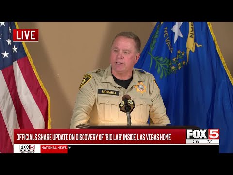 Officials share update on discovery of 'bio lab” inside Las ...