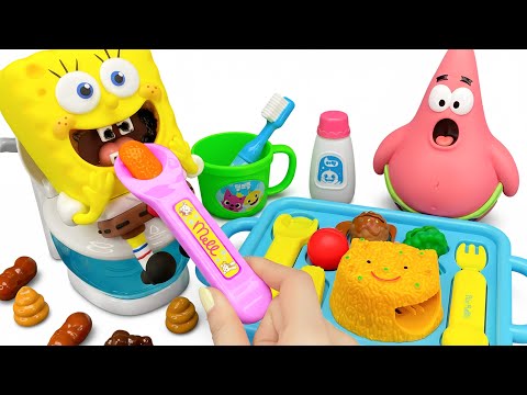 Ultimate SpongeBob & Patrick Toilet Eating Set 🚽🍔 | Relaxing ASMR Unboxing