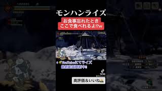 知ってるよね!?w お食事忘れた時ここで食べれるよ！ ↓概要欄にてモンハンライズ最新動画　#shorts
