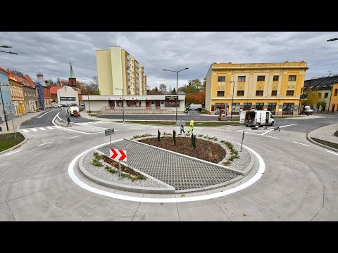Bohumín zprovoznil nový kruhový objezd