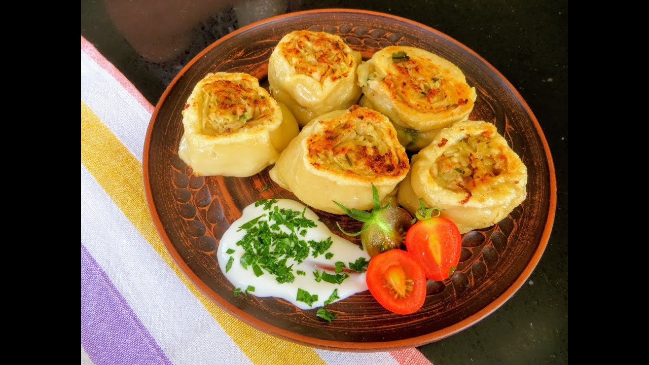 Жареные штрудли с начинкой, которая была под рукой