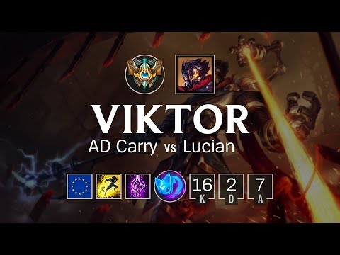 Viktor ADC vs Lucian - EUW Challenger Patch 8.12
