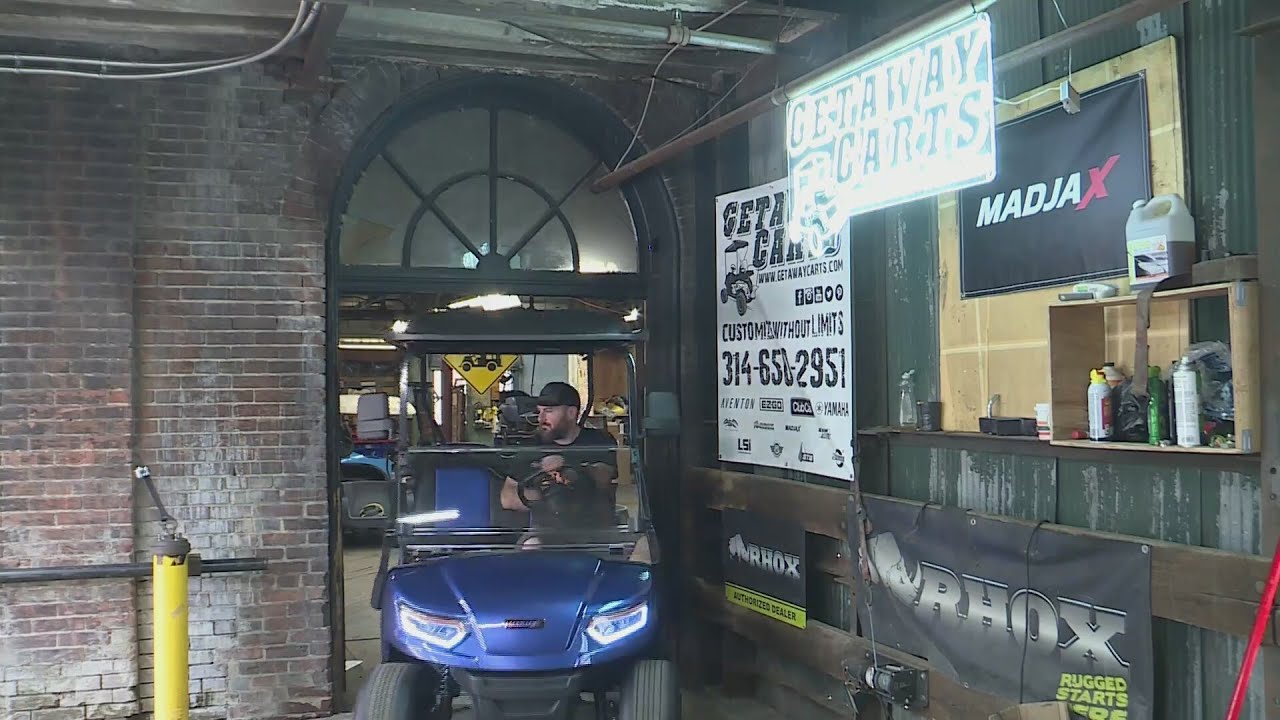 Thieves rob St. Louis golf cart business, flee in stolen carts