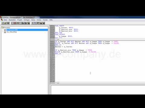Codesys #4 Baustein Strukturierter Text Zentralfunktion hinzufügen