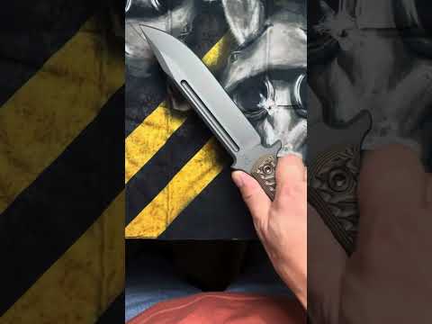 RMJ USA Tactical Combat Africa hyena brown G10 80CrV2