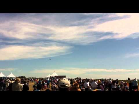 CF-18 & F-86 Saber Heritage Fly By #2