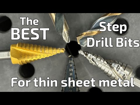 Best Step Drill Bits for Making Holes in Thin Aluminum. Irwin Unibit, Hougen, Morse, KNKUT
