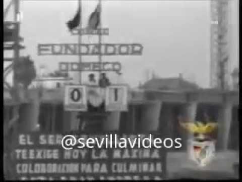 ECC 1957-58. 1 Round. Sevilla FC - Benfica. Highlights.