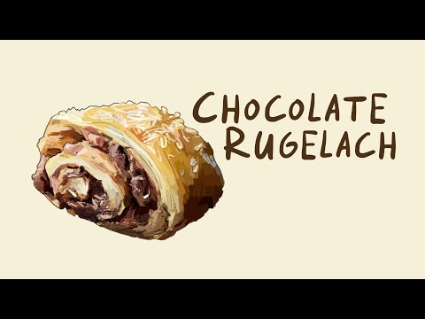 Chocolate Rugelach recipe - first attempt at making, added to my Christmas cookie box