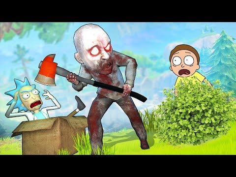 РИК И МОРТИ ПРЯЧУТСЯ ОТ ЗЛОГО И ГЛУПОГО МАНЬЯКА В СВОИХ ТЕЛЕПОРТАХ (ОЧЕНЬ УГАРНЫЙ МАНЬЯК В CS GO)