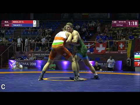 1/8 GR - 82 kg: S. NIKOLOV (BUL) v. I. TAKACS (HUN)