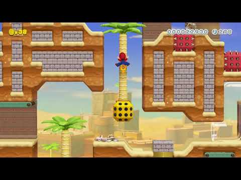 Parched Colossal Desert by Markey97 - Super Mario Maker 2 - No Commentary 1ca