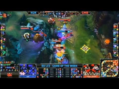 Cabochard Gragas Doublekill Teamfight - H2K vs GMB - H2K GAMING vs GAMBIT GAMING