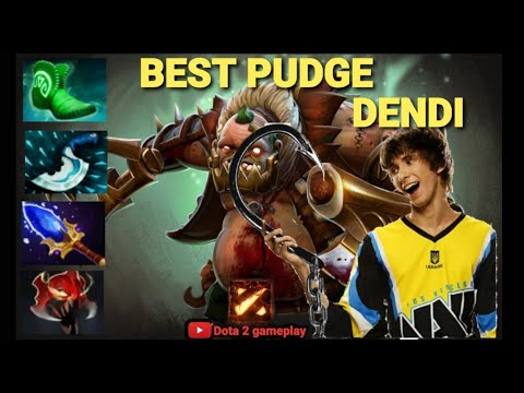 DENDI best PUDGE in the world - dota 2 GAMEPLAY