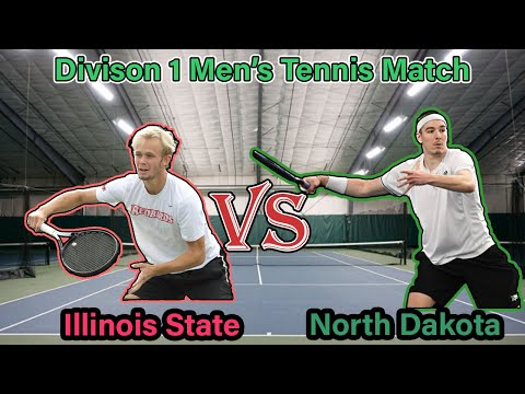 What does a Divisin 1 Mens Tennis match look like?