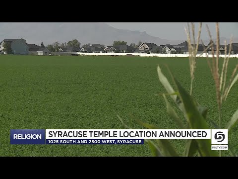Church Officials Announce Location Of Syracuse Temple