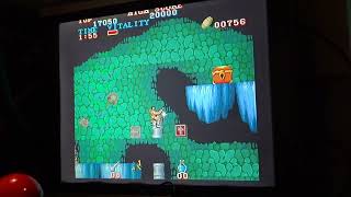 Capcom (1987) Black Tiger: Arcade Gameplay (Actual Hardware)